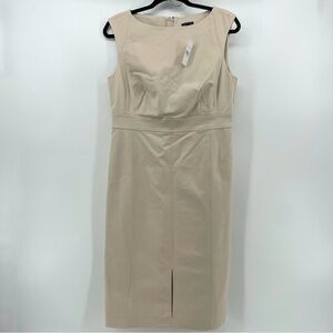 NEW Ann Taylor Shift Dress Beige 8